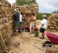Working on rock house
