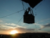 Hopi kids riding in a Hot air balloon